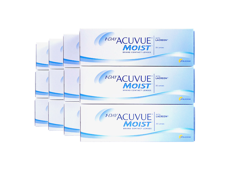 1 Day Acuvue Moist 12-Boxes (360 Pack)