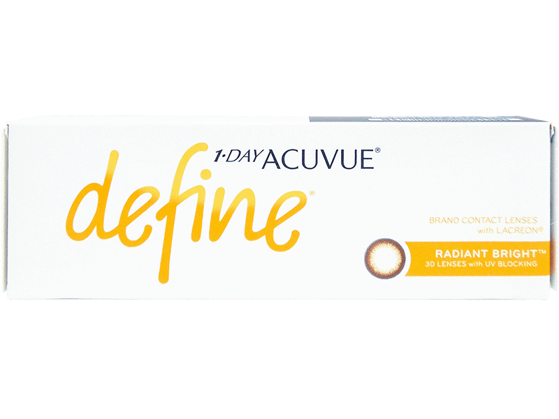 1 Day Acuvue Define Radiant Bright (30 Pack) Reduced Price. Clearance Overstocked Sale!
