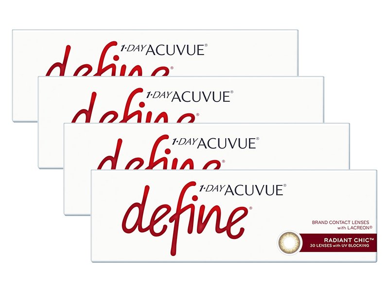 1 Day Acuvue Define Radiant Chic 4-Boxes (120 Pack)