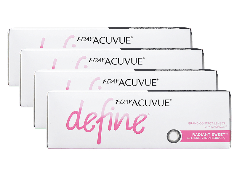1 Day Acuvue Define Moist Radiant Sweet 4-Boxes (120 Pack)