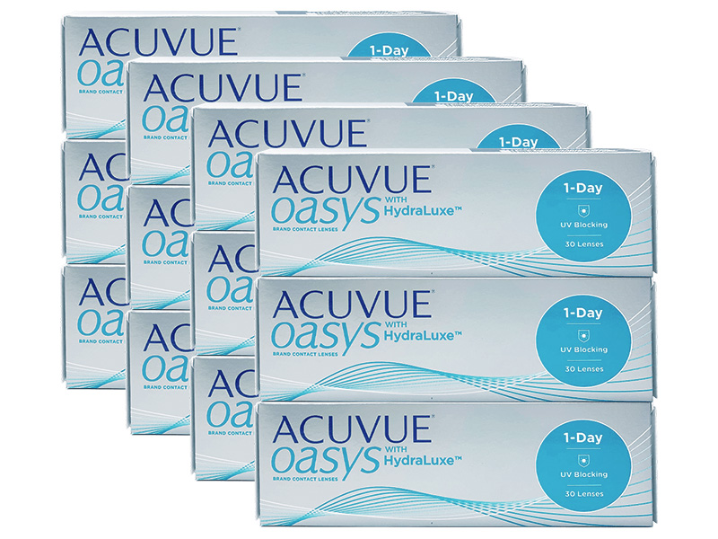 Acuvue Oasys 1-Day with HydraLuxe 12-Boxes (360 Pack)
