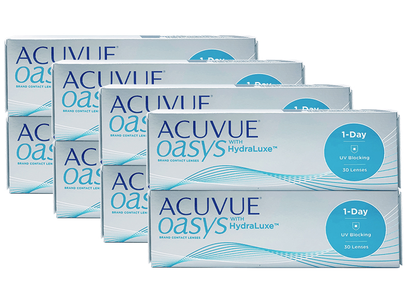 Acuvue Oasys 1-Day with HydraLuxe 8-Boxes (240 Pack)