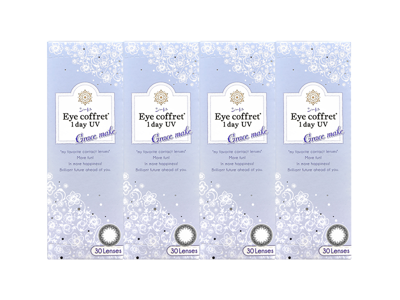 Eye Coffret 1day UV (Grace make) 4-Boxes (120 Pack)