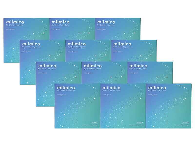 milmira 1Day calm green 12-Boxes (360 Pack)