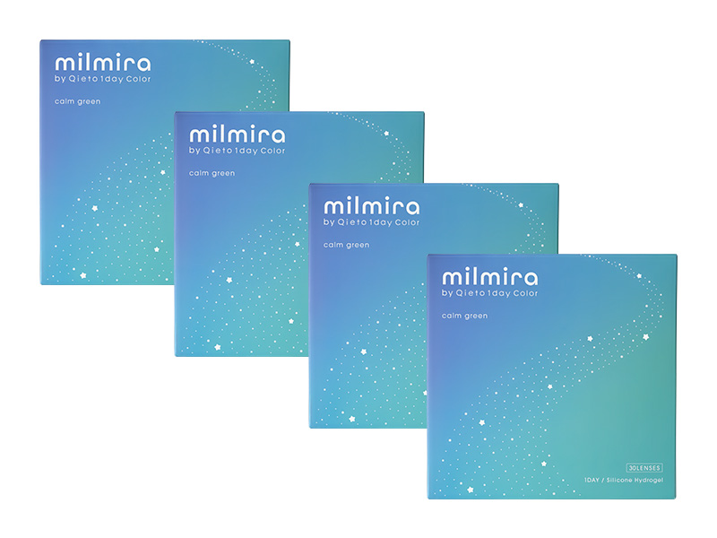 milmira 1Day calm green 4-Boxes (120 Pack)
